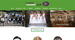 Desktop Screenshot of lacanadathursdayclub.org